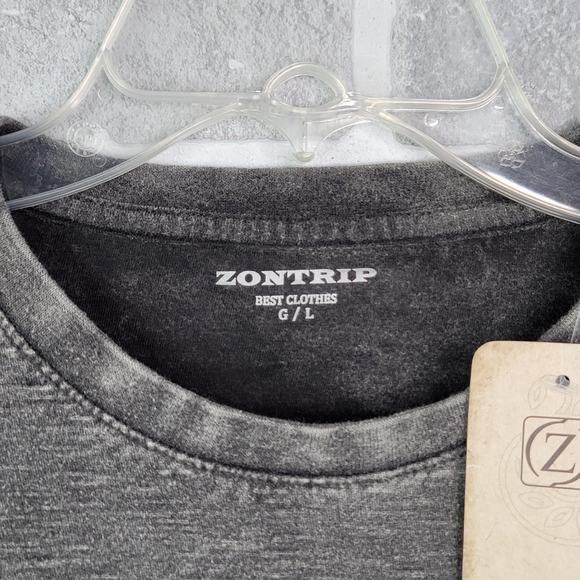 ZONTRIP Rio De Janeiro Brazil Stone Washed Soft T-shirt NWT Unworn Men's Size L - Picture 4 of 13